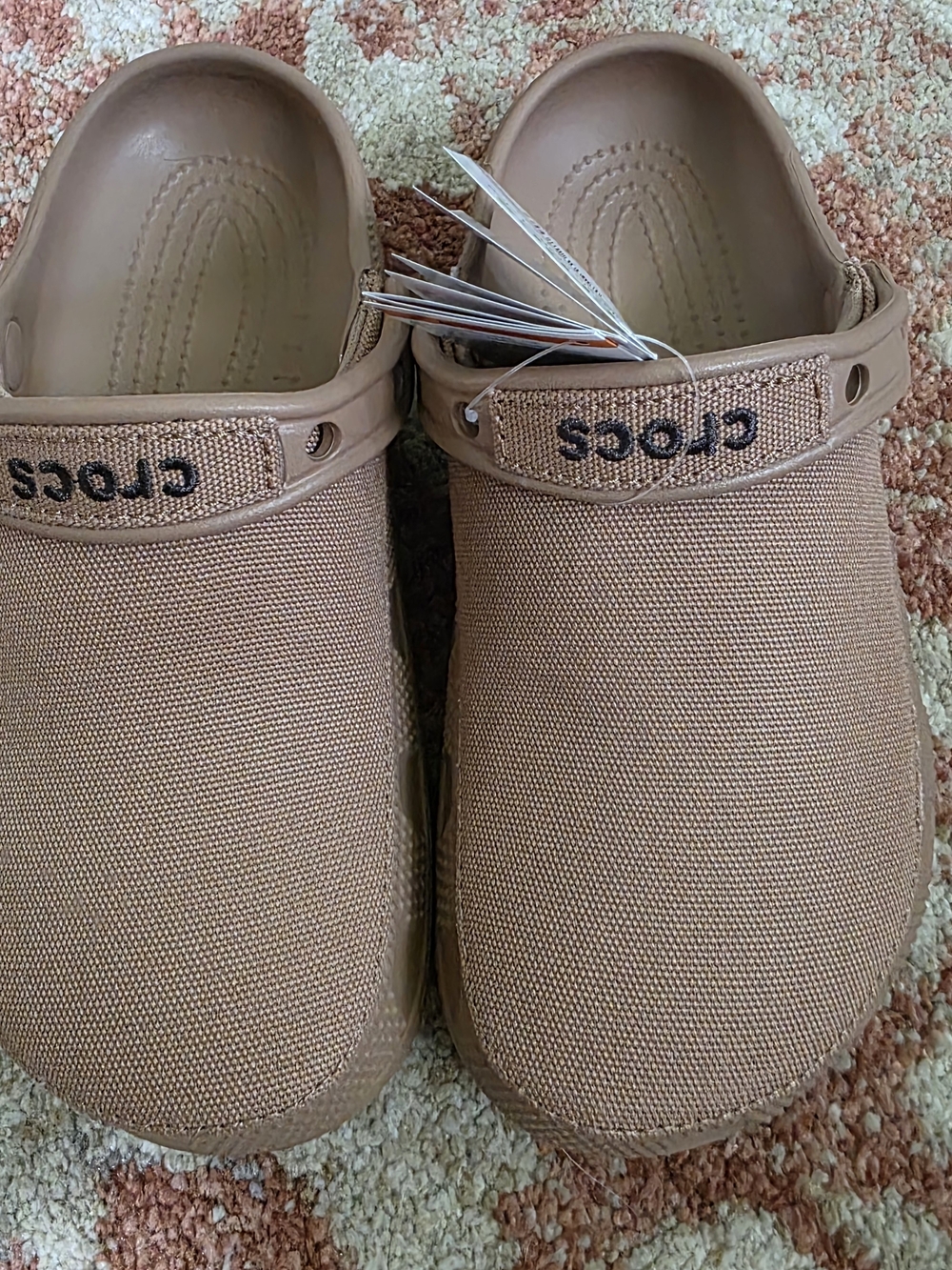 CROCS Canvas Clog in Light Brown/Tan